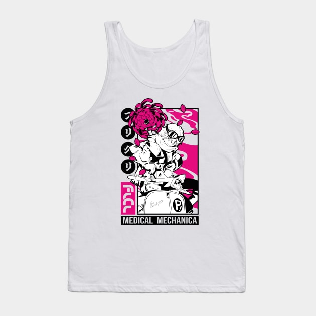 FLCL Haruko magenta Tank Top by paisdelasmaquinas